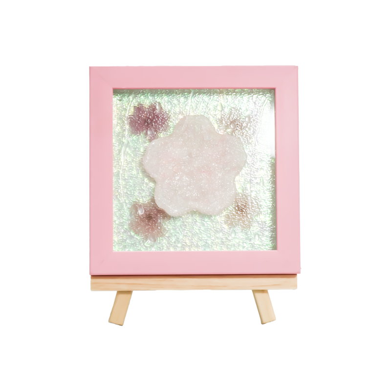Žuti drveni okvir Cherry Blossom Art Lamp-Yozakura Rain