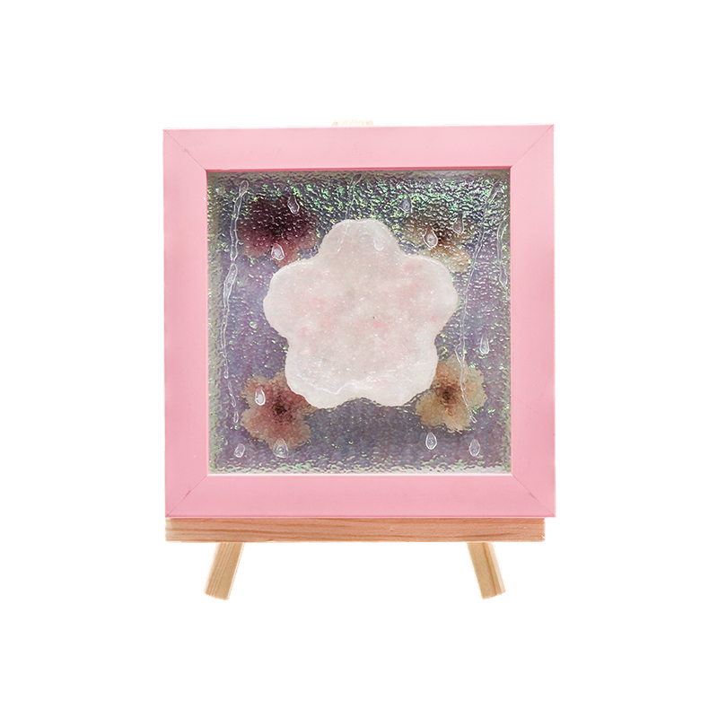 Žuti drveni okvir Cherry Blossom Art Lamp-Yozakura Rain