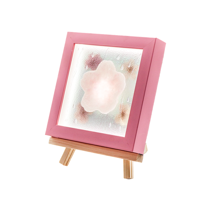 Žuti drveni okvir Cherry Blossom Art Lamp-Yozakura Rain