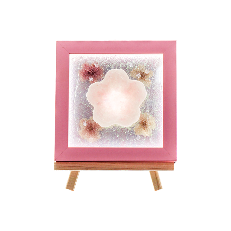 Žuti drveni okvir Cherry Blossom Art Lamp-Yozakura Rain